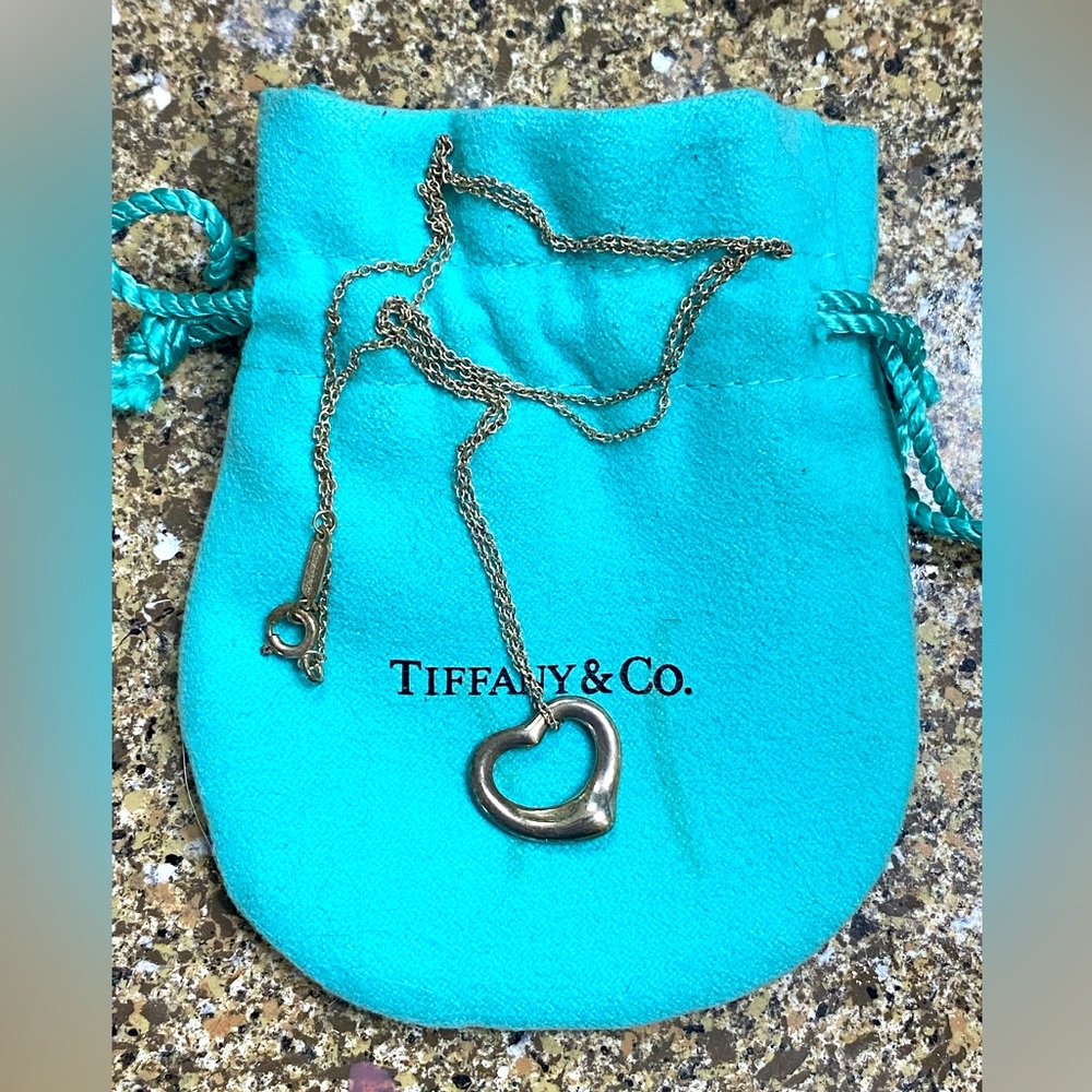 Tiffany & Co Small Open Heart Necklace